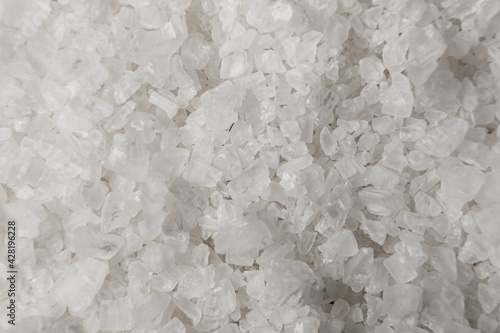 Detalle macro de sal común
