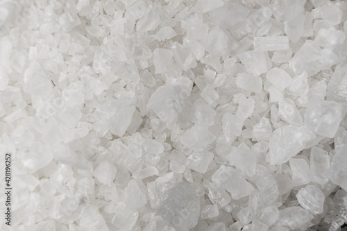 Detalle macro de sal común