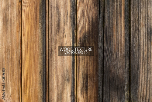 Burnt wooden boards texture, EPS 10 vector. 