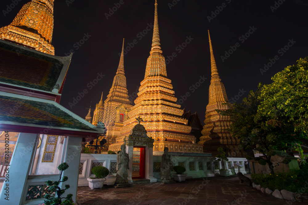 temple city in the night temple city in the night