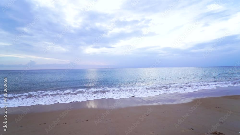 Sea with waves and sky with rain clouds. Sea with waves and sky with rain clouds.