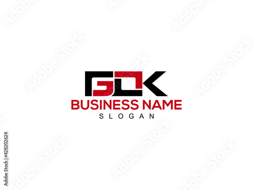 GOK Logo Letter Vector For Brand photo