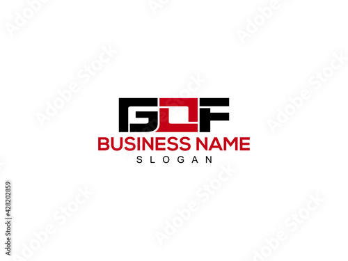 Fotografie GOF Logo Letter Vector For Brand