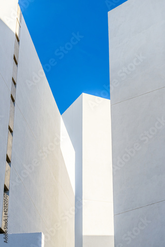 modern building over blue sky