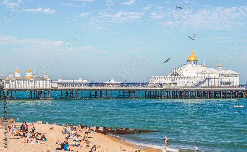 Fototapeta Naklejka Na Ścianę i Meble -  View of Eastbourne Pier in Eastbourne UK