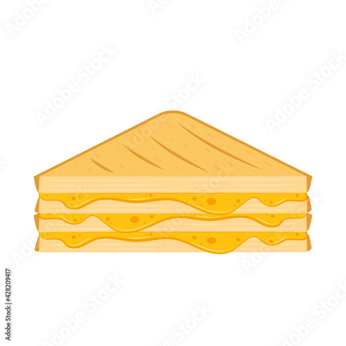 Sandwich cheese vector. Bread vector. wallpaper. background. Cheese stretch.