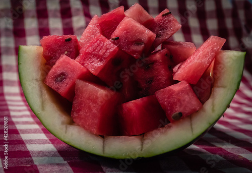 watermelon on a plate