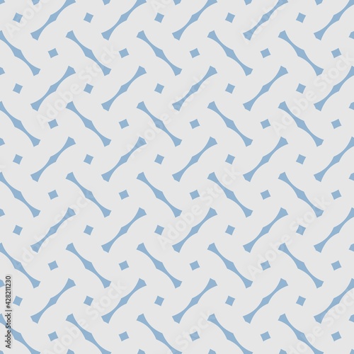Tile vector pattern with grey and blue background