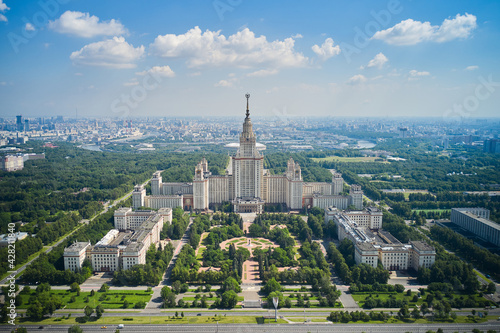 Aerial of Moscow State University