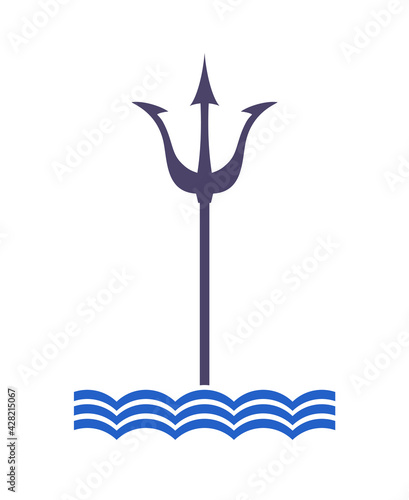Flat trident symbol