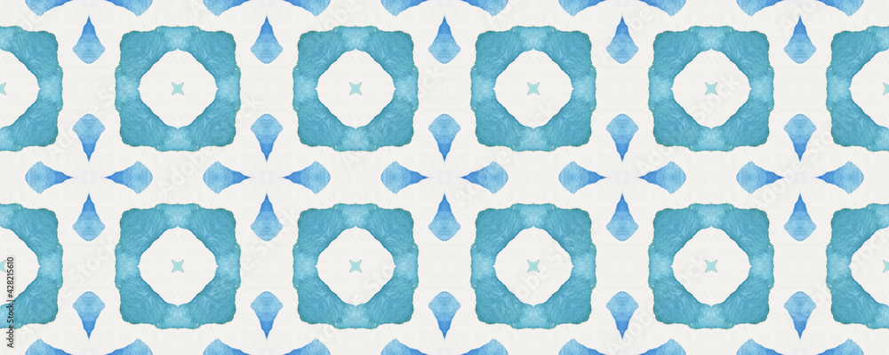 Sapphire Seamless Pattern. White and Blue Sapphire Seamless Pattern. White and Blue