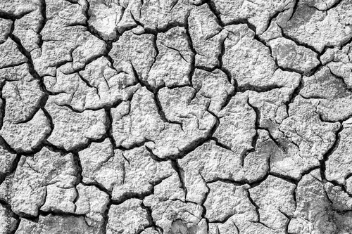 texture of cracked dry mud