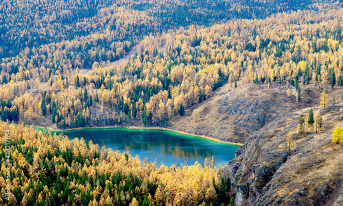 Lake Uchkel on the Ulagan Pass, Altai, Russia