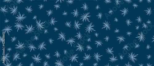 Dandelion seeds seamless pattern vector illustration.