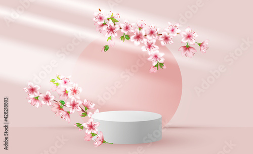 Sakura branches vernal flower tree blossom