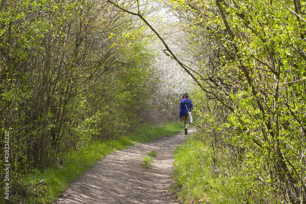 childhood and freedom for life and nature experience - child walking childhood and freedom for life and nature experience - child walking