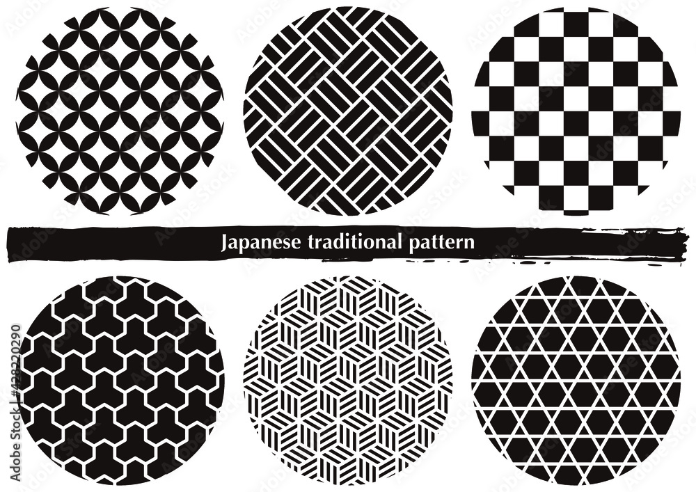 日本の伝統的な和柄素材 Stock Vector | Adobe Stock