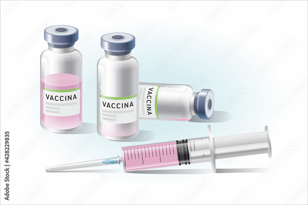Covid-19 corona virus vaccination with vaccine bottle and syringe injection tool for covid19 immunization treatment. Concept of Vaccines to provention or fight against Coronavirus Covid-19 corona virus vaccination with vaccine bottle and syringe injection tool for covid19 immunization treatment. Concept of Vaccines to provention or fight against Coronavirus