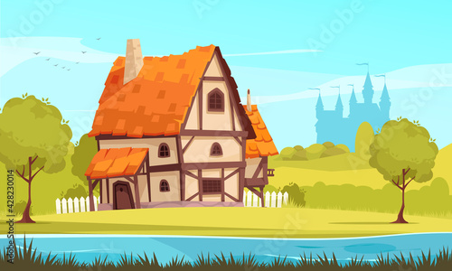 Architectural Housing Evolution Medieval Image photo