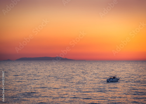 Badesi beach at sunset  Sardinia  Sardegna   Italy