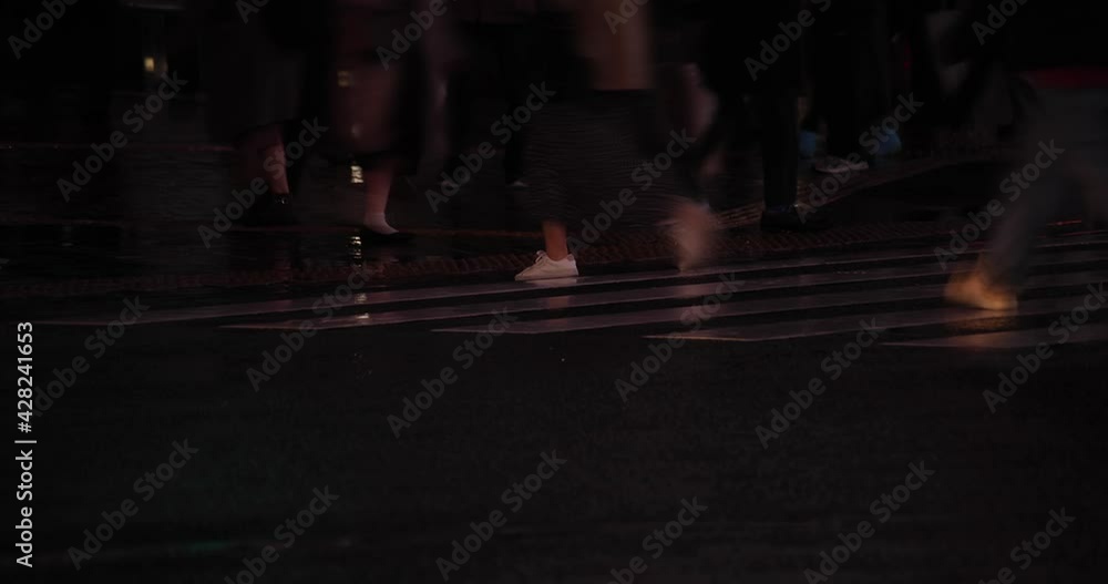 A high speed shooting of puddle at the street rainy day at night A high speed shooting of puddle at the street rainy day at night