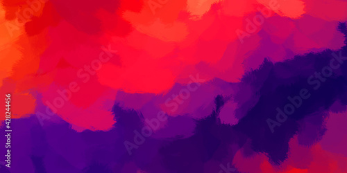 Creative abstract painting. Background with artistic brush strokes. Colorful and vibrant illustration. Painted art. © Hybrid Graphics