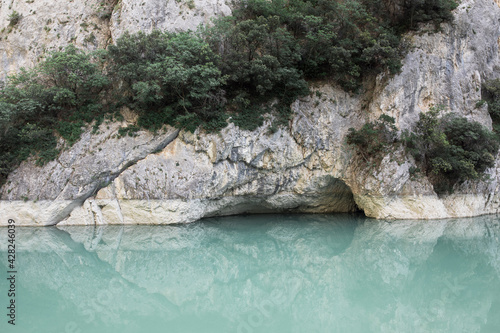 A view of the landscape and unspoiled nature at Gole Del Furlo