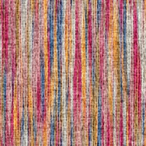 Seamless straight hip vertical stripe carpet curtain or drapery pattern. High quality illustration. Trendy soft pastel lines. Antique bedding look for modern textile print. Ethnic drapery or rug.