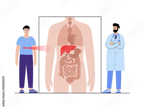 Pain in male body