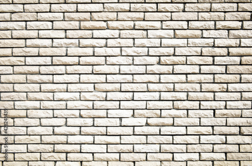 White Brick Wall Background