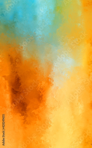 Brushed Painted Abstract Background. Brush stroked painting. Artistic vibrant and colorful wallpaper..