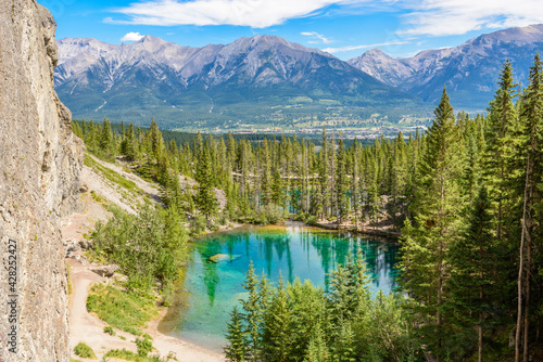 Majestic mountain lake in Canada.