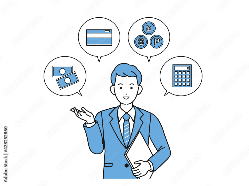 銀行員 ファイナンシャルアドバイザー スーツ姿の男性 イラスト素材 Stock Vector Adobe Stock 銀行員 ファイナンシャルアドバイザー スーツ姿の男性 イラスト素材 Stock Vector Adobe Stock
