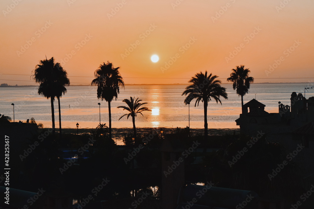 Obraz premium Sunset on the beach