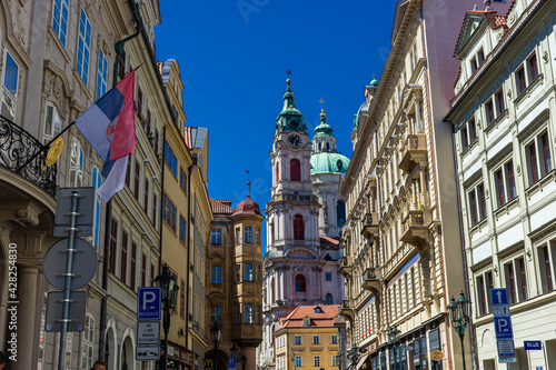 PRAGUE, CZECH REPUBLIC, 31 JULY 2020: famous medieval street in Mala Strana historical district © Stefano Zaccaria