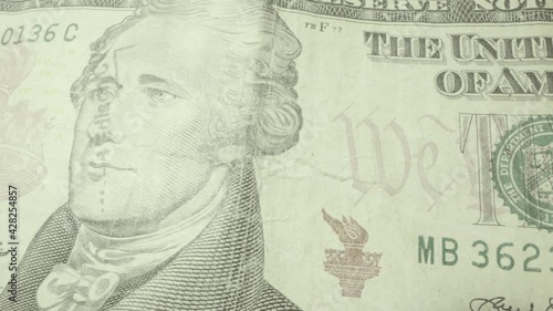 Wallpaper Mural Ten dollar bill fiat currency with portrait of Secretary of the US treasury Alexander Hamilton first treasurer of the United States of America.  A Torch of liberty and We The People are also seen Torontodigital.ca