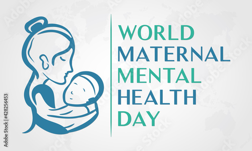World Maternal Mental Health Day Internationally Celebrated On May 6 in Every Year. Banner, Poster International Awareness Campaign Template.