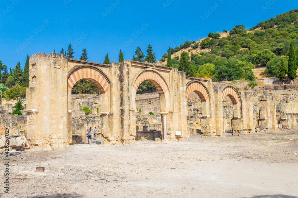 MADINAT AL'ZAHRA, SPAIN, 23 JULY 2018: The ancient ruins of the islamic site