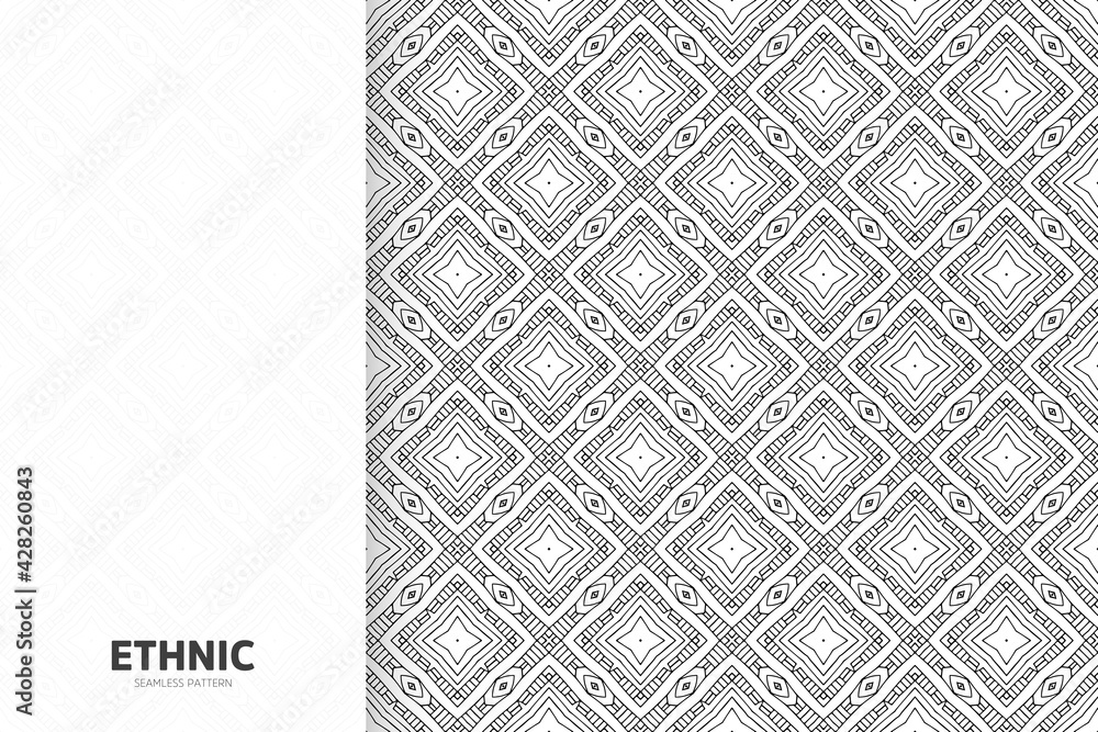 Seamless tribal texture geometric design Seamless tribal texture geometric design