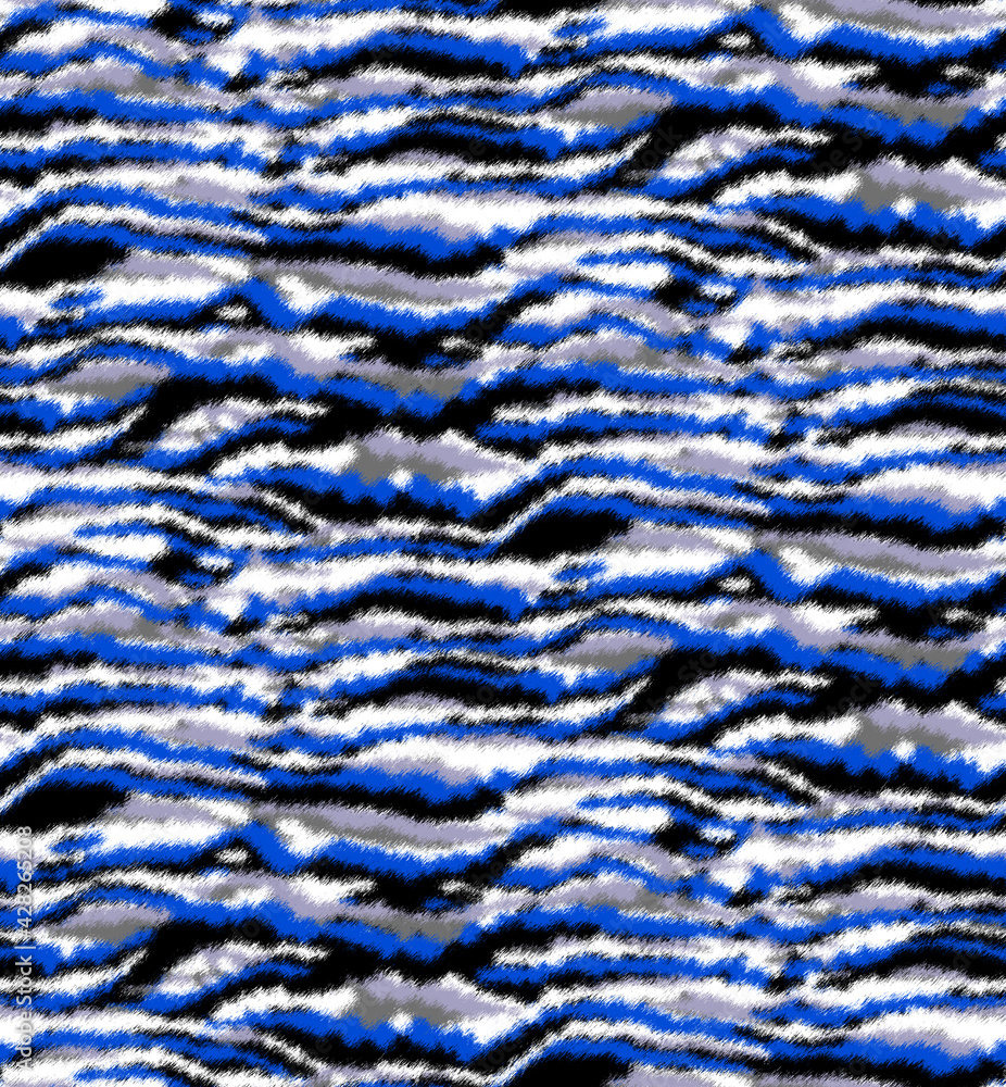 Seamless animal ikat zebra pattern. Seamless animal ikat zebra pattern.