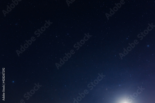 Starry sky background. Starlight Night.