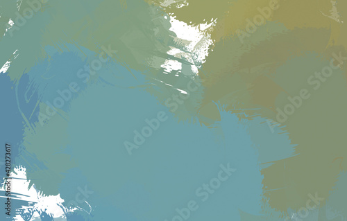 Artistic abstract background. Texture painted wallpaper. Creative illustration with strokes of paint. Brush pattern painting.