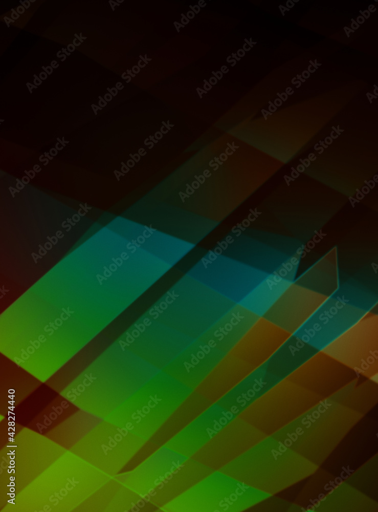 Obraz premium Abstract background. Striped colorful textured geometric wallpaper. Intersecting diagonal shapes pattern graphic. Vibrant design.