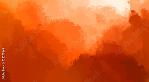 Brushed Painted Abstract Background. Brush stroked painting. Artistic vibrant and colorful wallpaper. © Hybrid Graphics