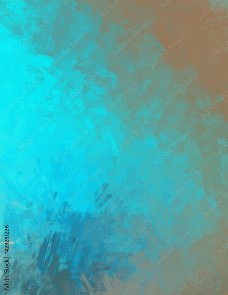 Brushed Painted Abstract Background. Brush stroked painting. Artistic vibrant and colorful wallpaper.