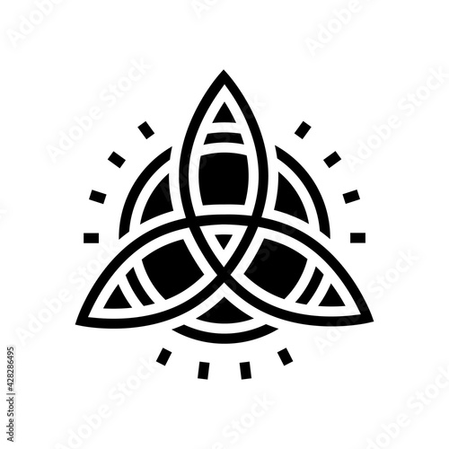 symbol astrological glyph icon vector. symbol astrological sign. isolated contour symbol black illustration