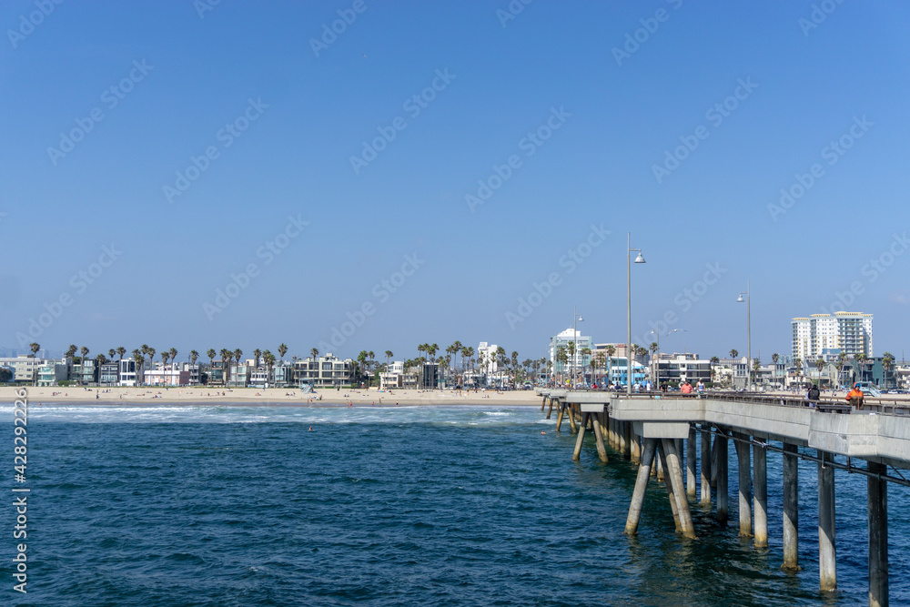 A beautiful beach in LA