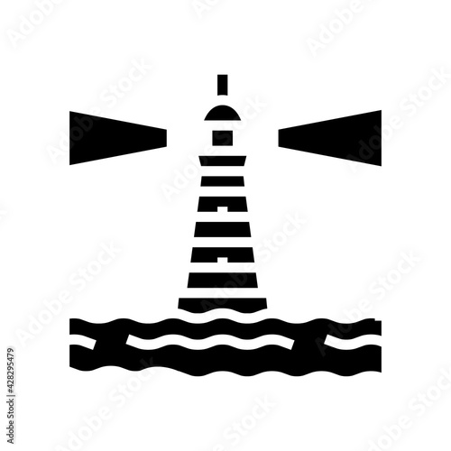 containers loading on ship in port glyph icon vector. containers loading on ship in port sign. isolated contour symbol black illustration