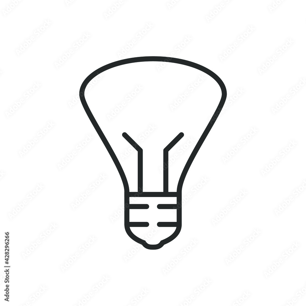 simple light bulb icon for lighting simple light bulb icon for lighting