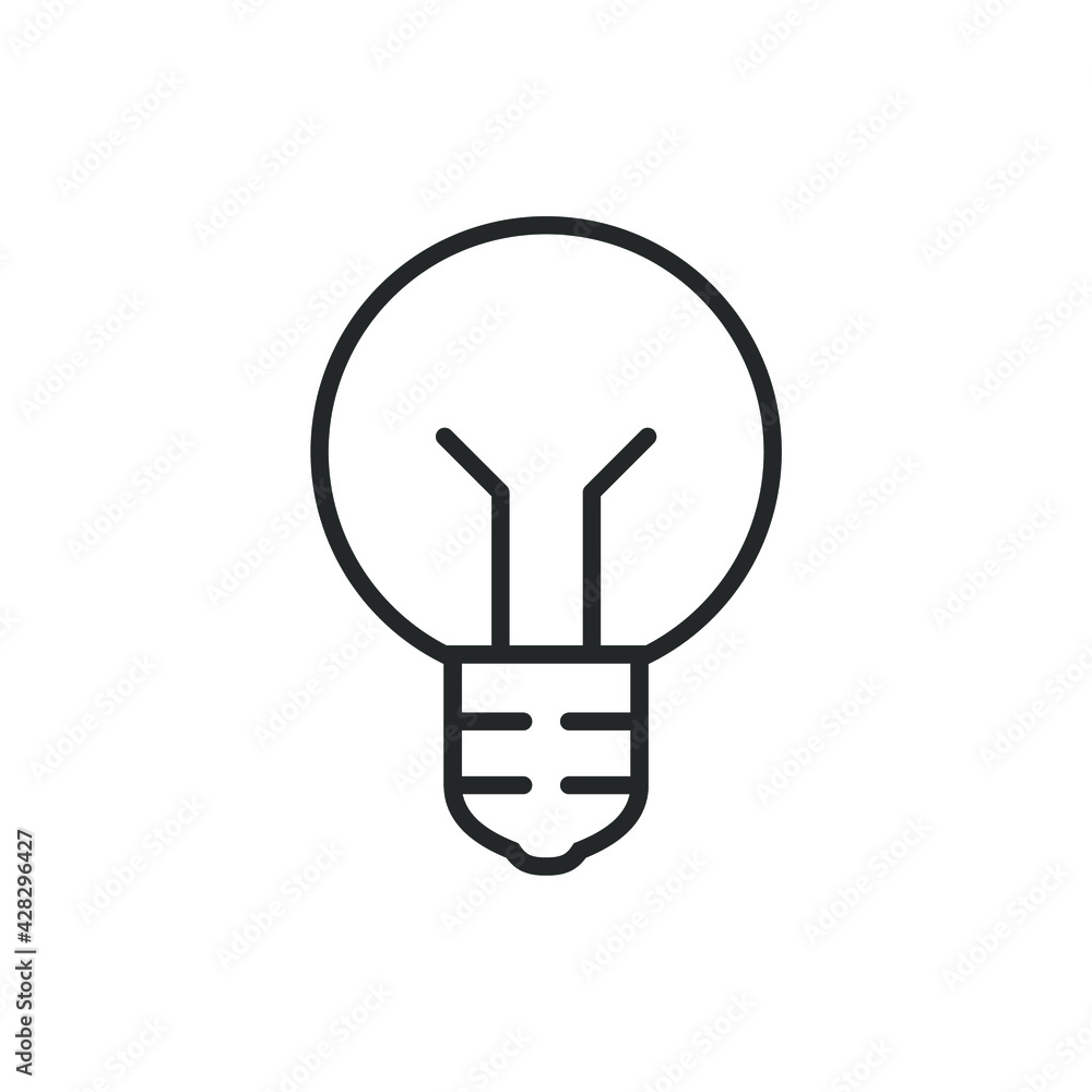 simple light bulb icon for lighting simple light bulb icon for lighting